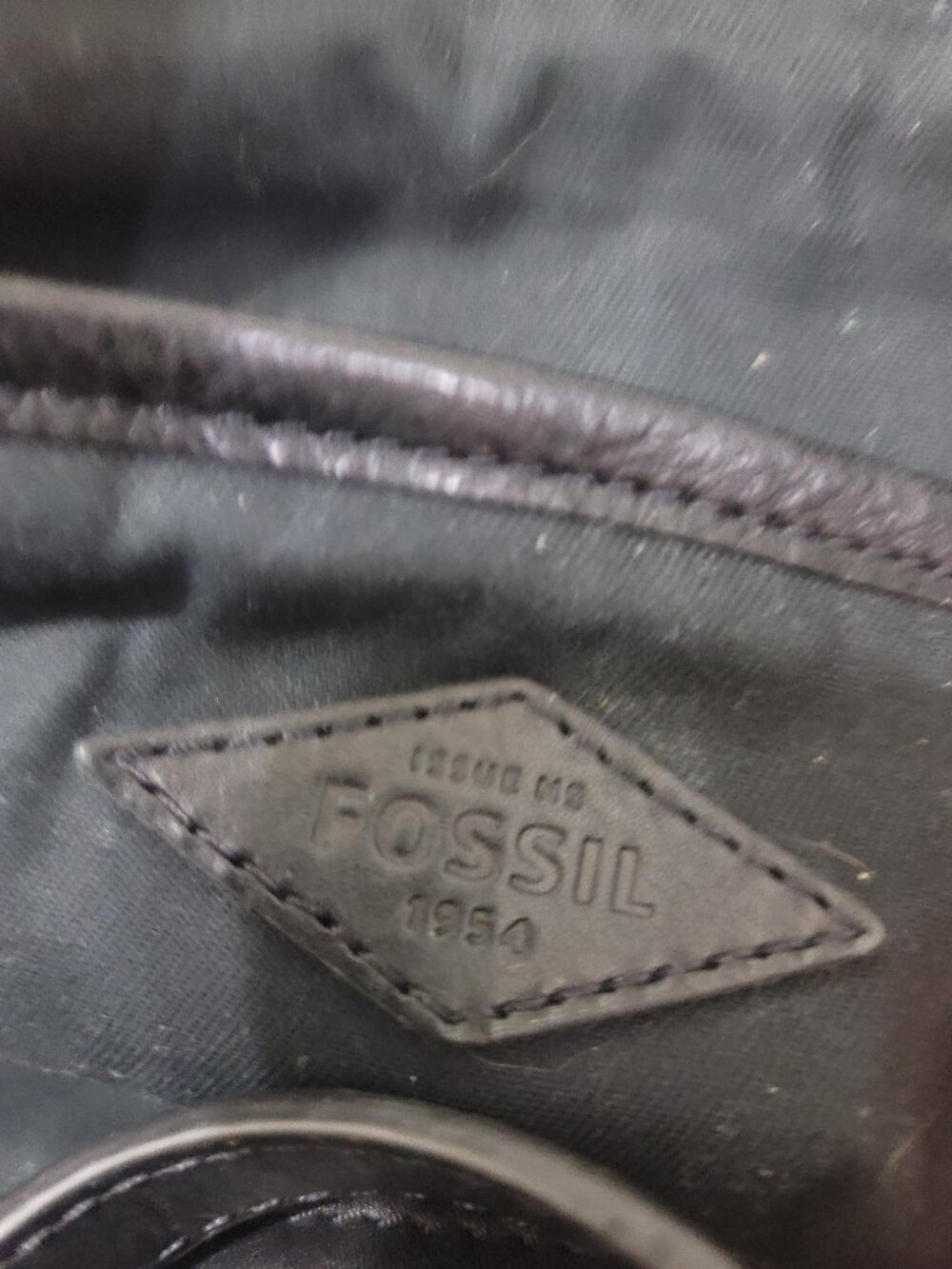 Black Fossil Computer Bag